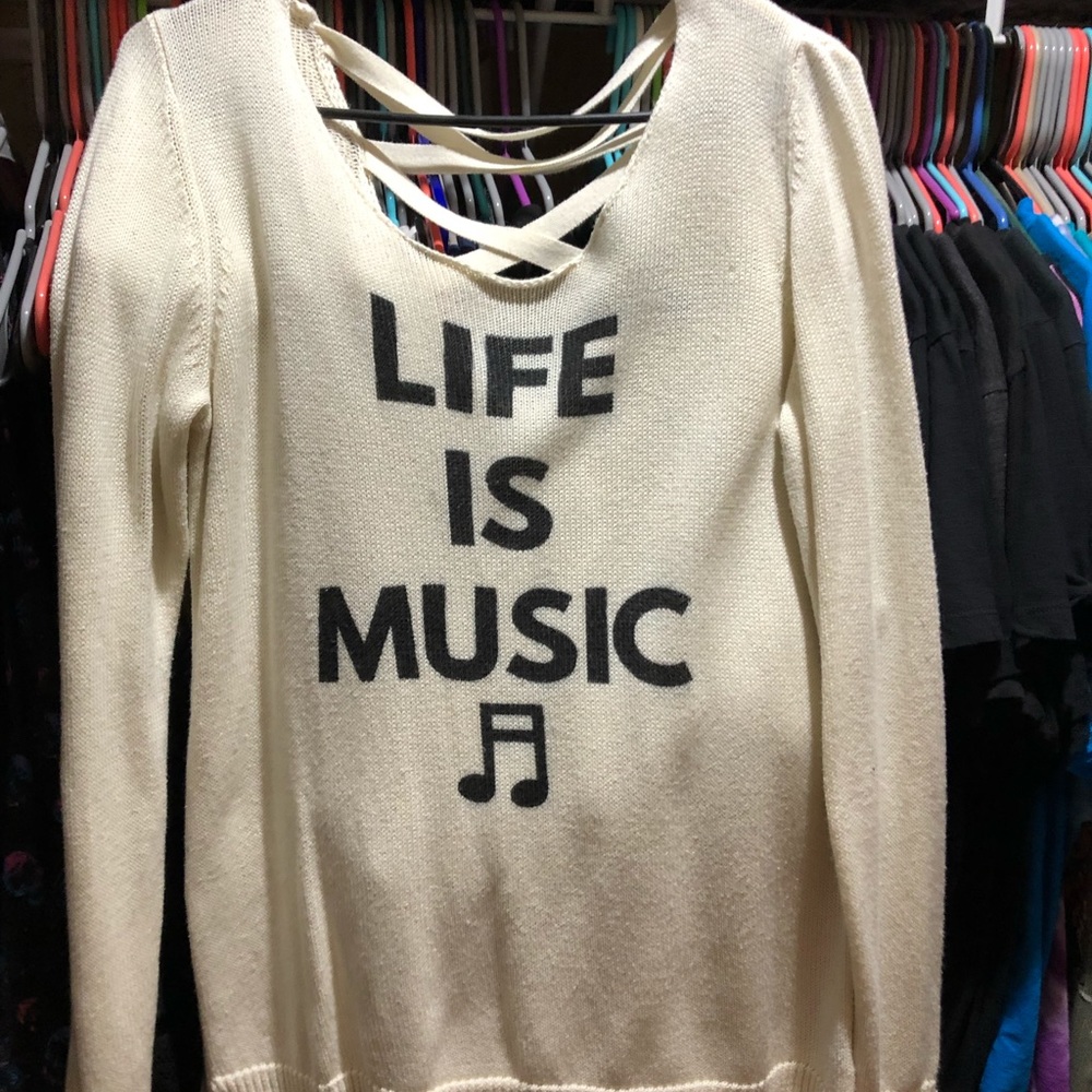 ‘Life is Music’ sweater